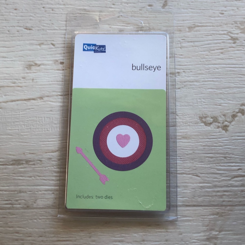 QuickKutz bullseye Metal Die-cut (Use with QuickKutz die-cutting tool) New